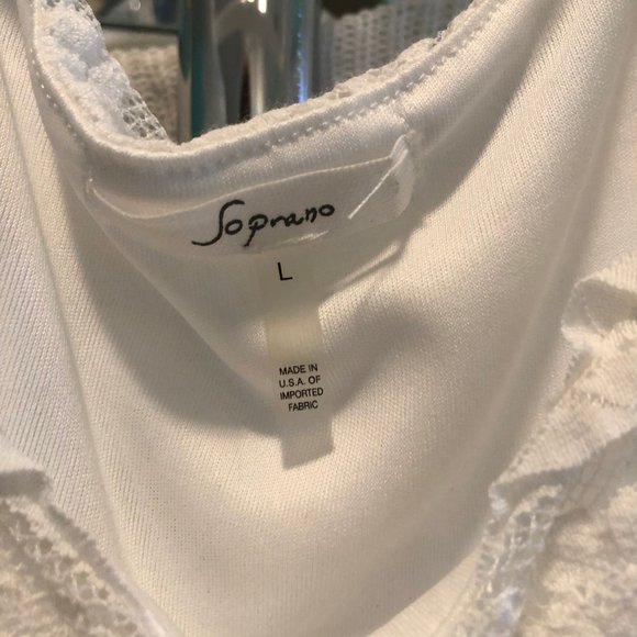 White lace patterned tank dress - Picture 3 of 3